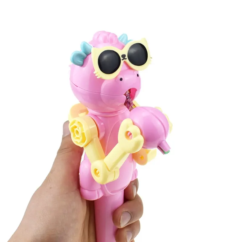 Creative Kids Eating Lollipops Robot Lollipop Candy Stand Holder Educational Toy