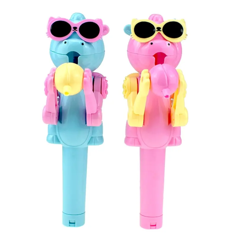 Creative Kids Eating Lollipops Robot Lollipop Candy Stand Holder Educational Toy