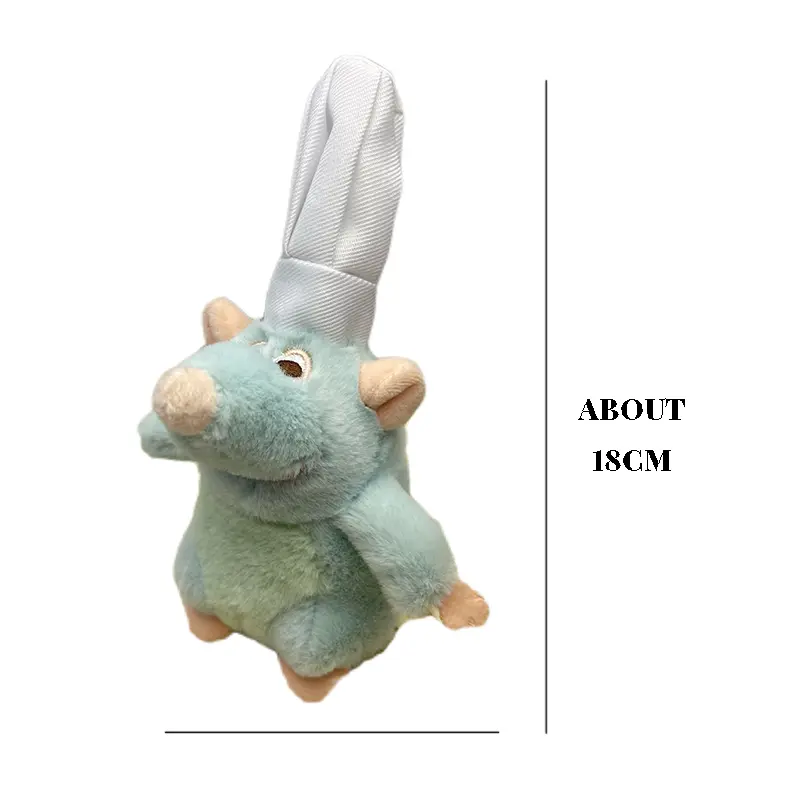 10cm Store Ratatouille Chef Remy Magnetic Shoulder Plush Toy Gifts Kawaii Plush Stuff Toys For Children's Birthday Gift