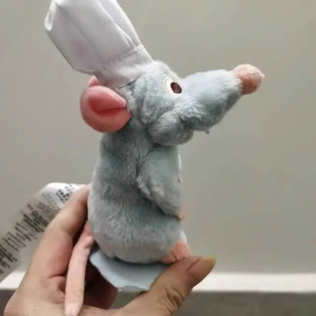 10cm Store Ratatouille Chef Remy Magnetic Shoulder Plush Toy Gifts Kawaii Plush Stuff Toys For Children's Birthday Gift