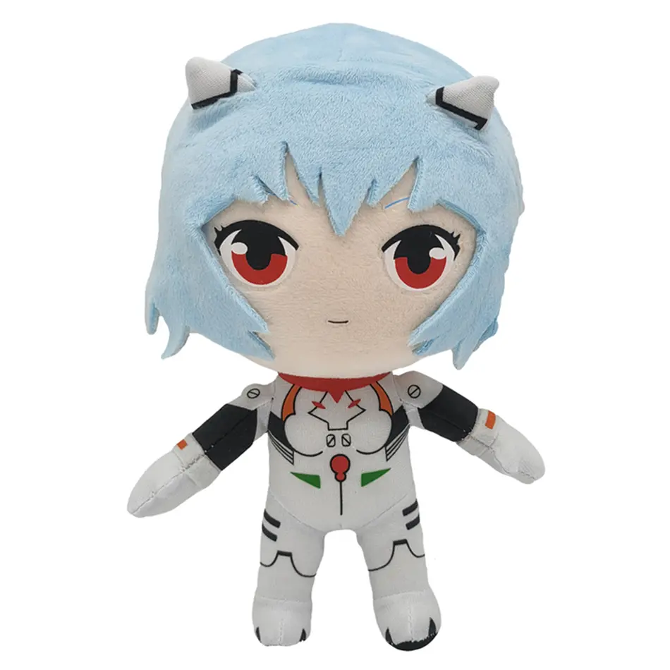 23cm Evangelion Ayanami Rei Plush Toy Doll Cartoon Anime Figure Kawaii Doll EVA Soft Stuffed Room Decor Kid Birthday Gifts