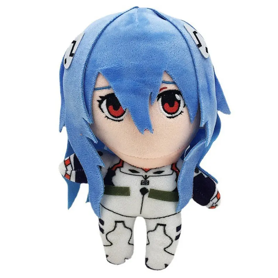 23cm Evangelion Ayanami Rei Plush Toy Doll Cartoon Anime Figure Kawaii Doll EVA Soft Stuffed Room Decor Kid Birthday Gifts