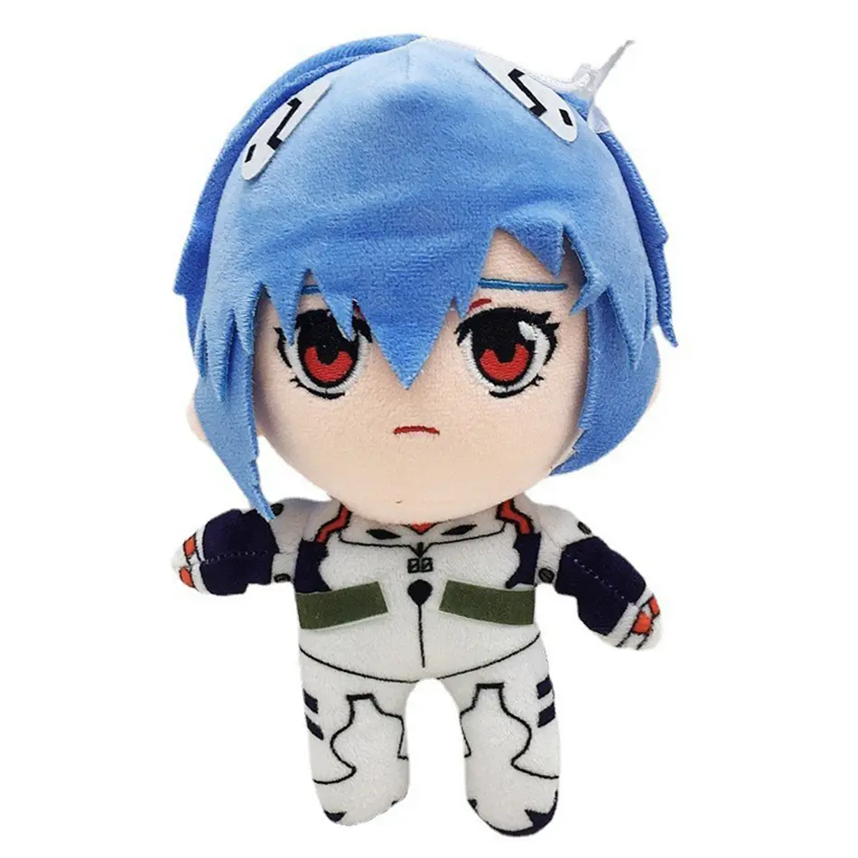 23cm Evangelion Ayanami Rei Plush Toy Doll Cartoon Anime Figure Kawaii Doll EVA Soft Stuffed Room Decor Kid Birthday Gifts