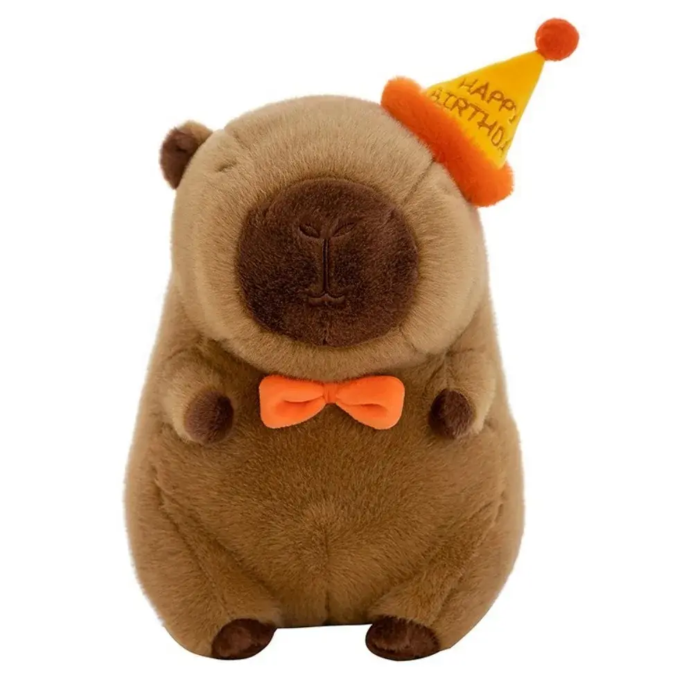 Capybara Plush Doll Cute Capibara Anime Fluffty Toy Kawaii Plushie Happy Birthday Doll Gift for Girl Friend Soft Stuffed Animals