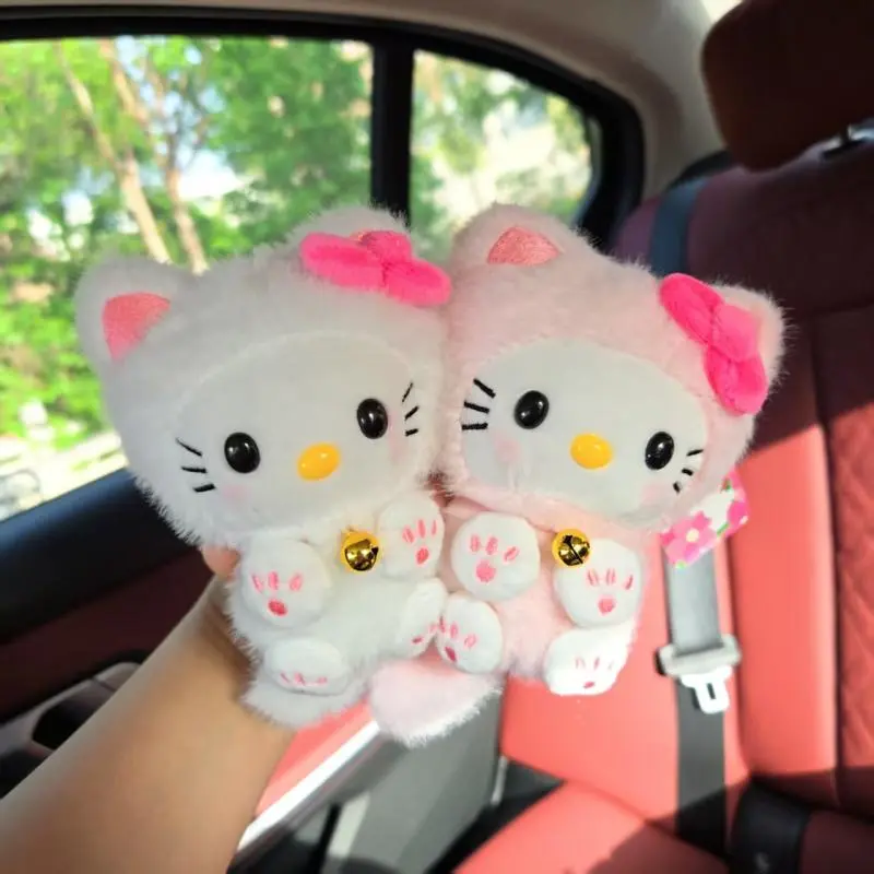 Kawaii Sanrio Hello Kitty Long Tail Doll Keychain Kawaii Black Kt Cat Animation Peripheral Pendant Toys Bag Pendant