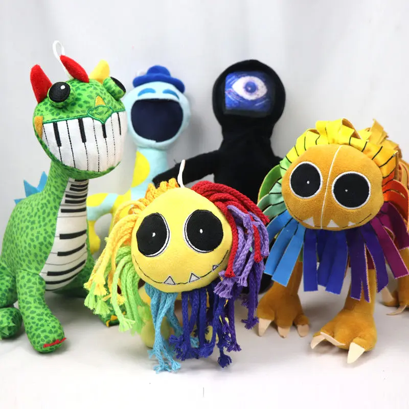 Doey Pianosaurus Plush Toy – Kawaii Huggy Pillow, Soft & Cuddly Stuffed Anime Nightmare Creature, Perfect Decor for Girls, Ideal