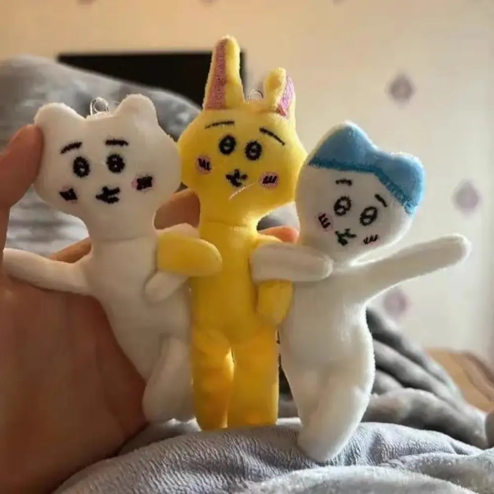 Cartoon Chiikawa Hachiware Distortion Plush Doll Kawaii Usagi Student Backpack Decoration Dolls Toys Girls Birthday Gifts