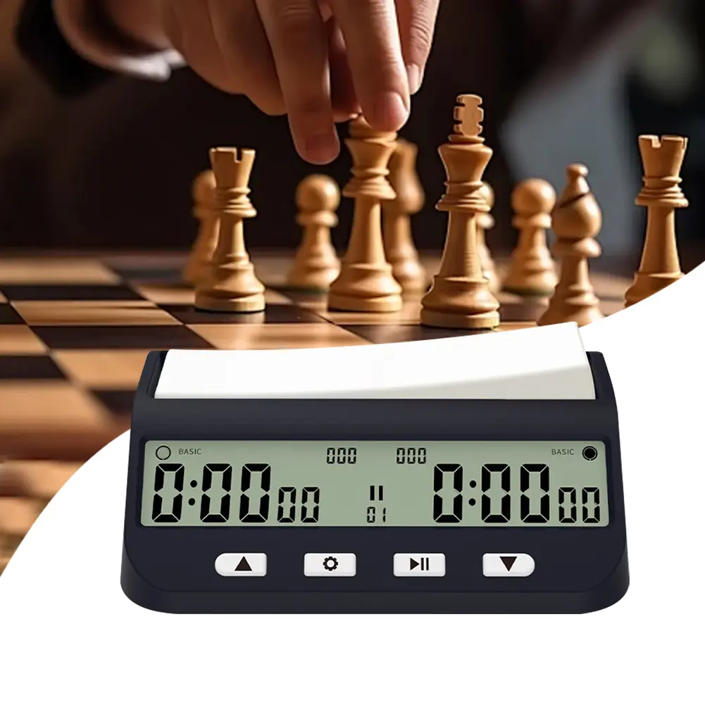 Chess Clock with Basic  Delay and Positive Time Features Digital Chess Timer for Chess Game I-GO and Chinese Chess