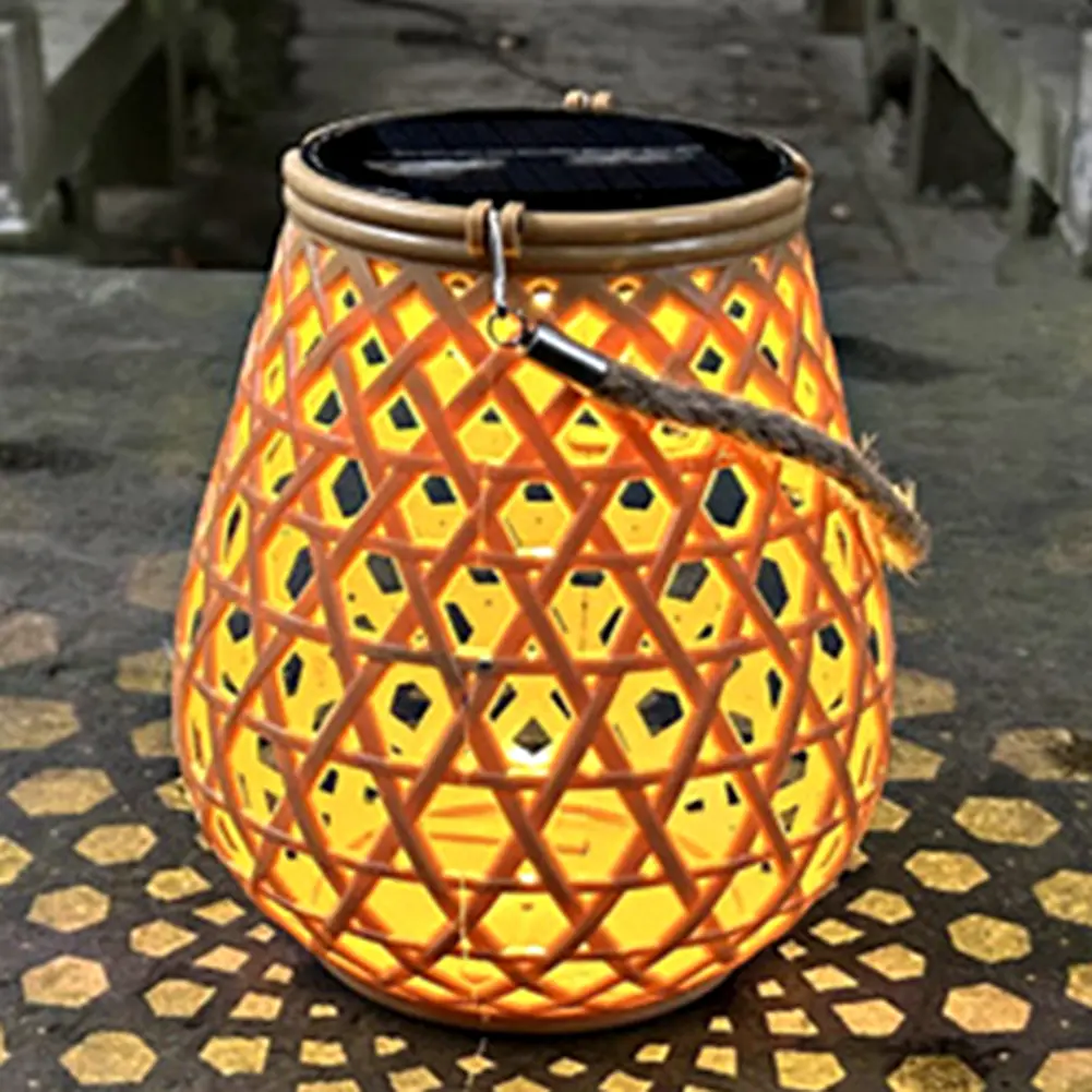 Solar Lantern Outdoor Hanging Lantern Lights Outside Decorations Solar Powered Retro Lantern IP44 Waterproof for Christmas Gift