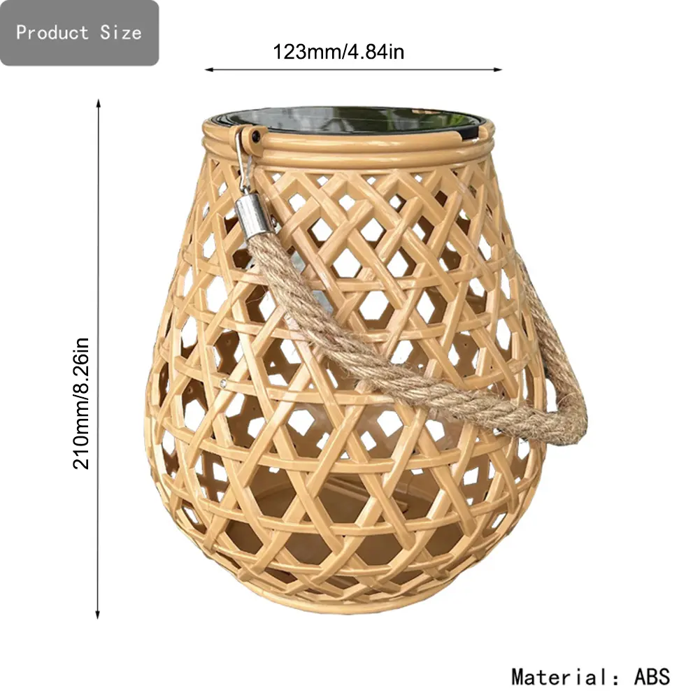 Solar Lantern Outdoor Hanging Lantern Lights Outside Decorations Solar Powered Retro Lantern IP44 Waterproof for Christmas Gift