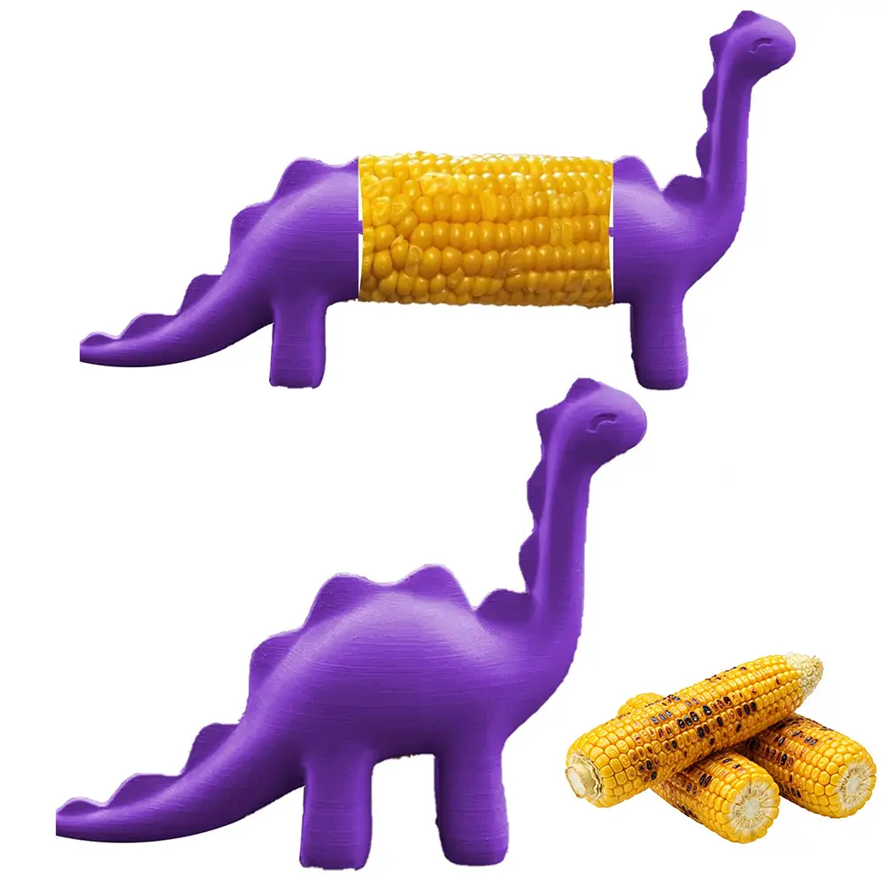 Dinosaur Corn Cob Holders Reusable BBQ Accessories Unique Dino Corn Holders Sweetcorn Holders for Childs Adults for BBQ Kitthen