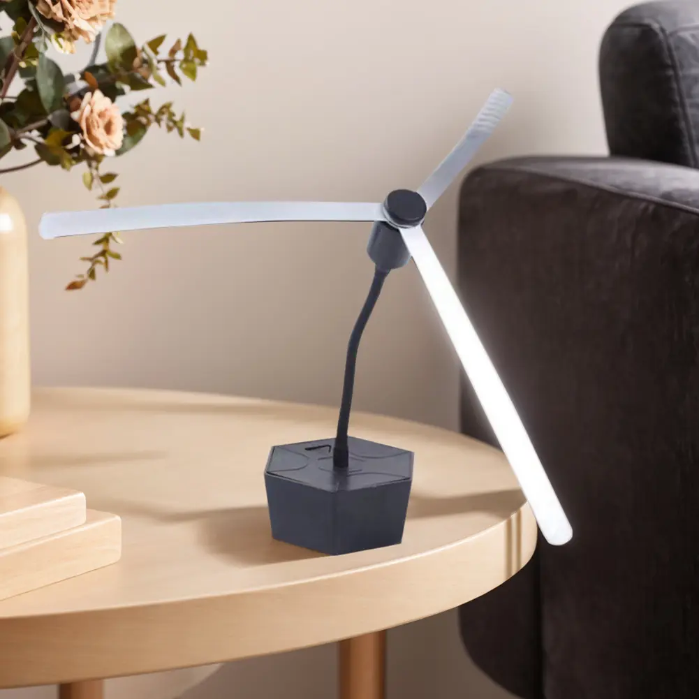 Flexible Tables Fly Fans USB Rechargeable Mosquito Insect Repellent Fan Portable Fly Fans for Barbecues Kitchen Restaurants