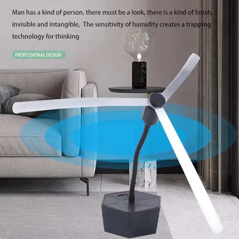 Flexible Tables Fly Fans USB Rechargeable Mosquito Insect Repellent Fan Portable Fly Fans for Barbecues Kitchen Restaurants
