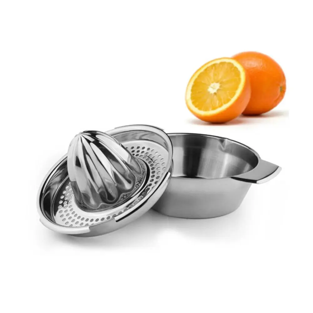 Manual Juicer Fruit Juicer Machine Stainless Steel Manual Orange Juicer Detachable with Strainer Handle Kitchen Gadgets