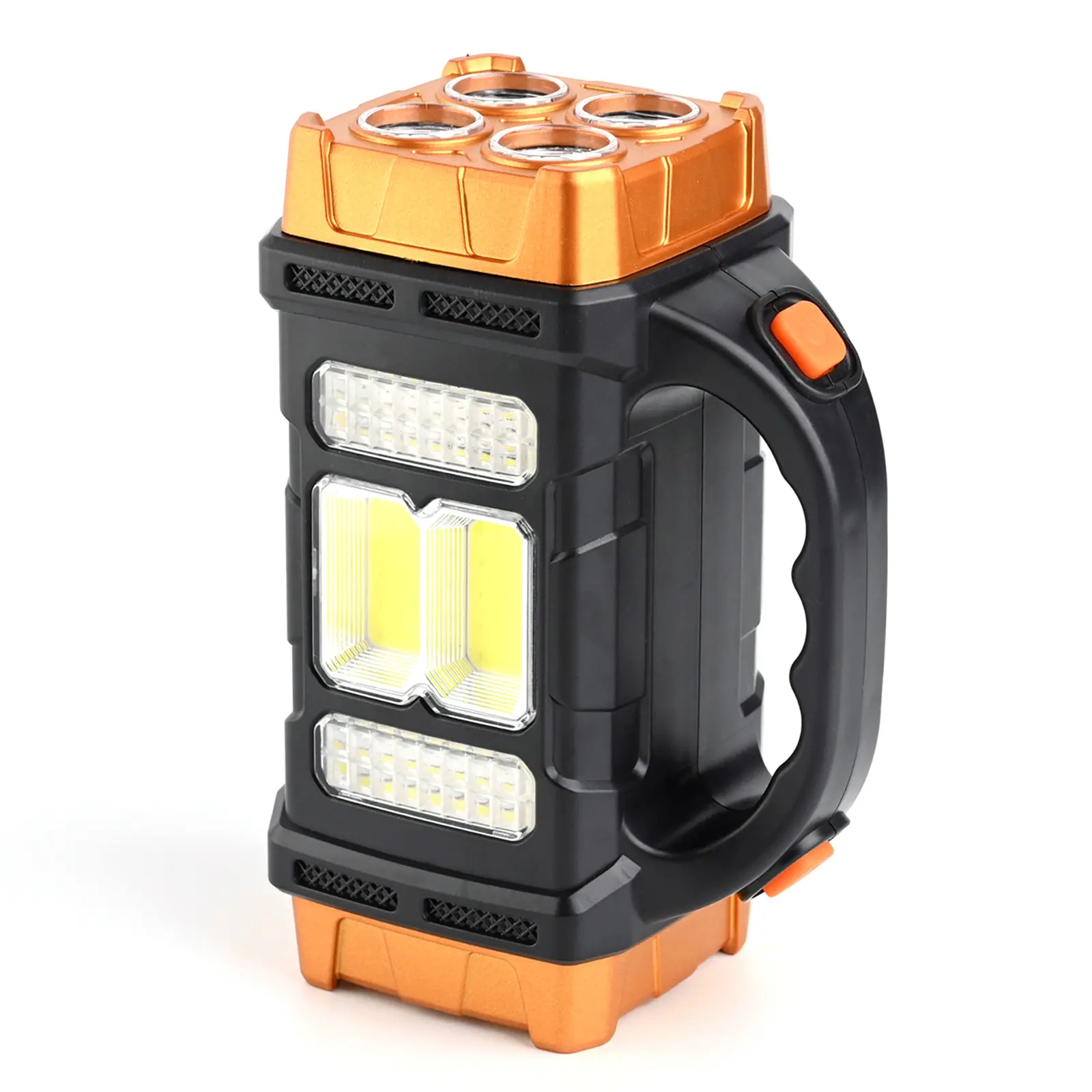 USB LED Floodlight Non-slip Solar Indoor Work Lamps Power Bank Night Fishing Flashlights 4 Light Source Modes Lighting Equipment