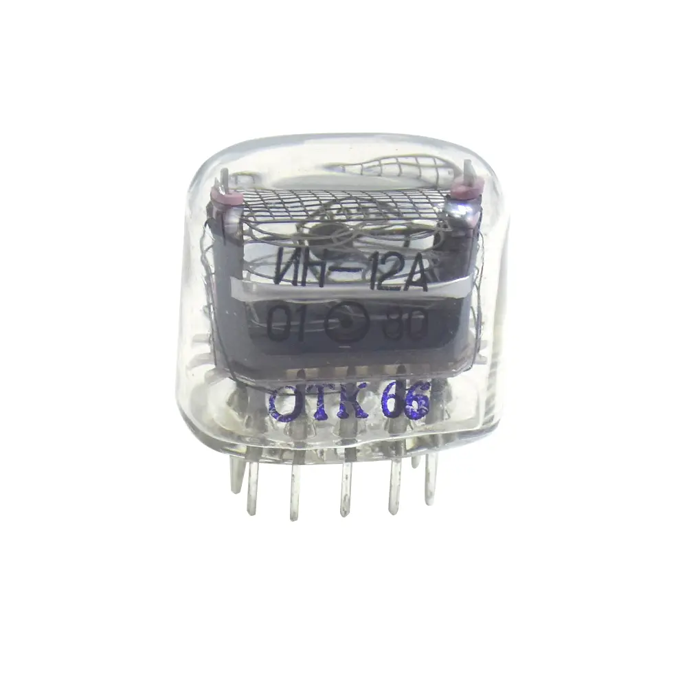 1Pcs IN-12 IN12 Glow Tube with Decimal Point Digital Tube Glow Tubes Symbol Tube for Glow Clock Nixie Digital LED Clock DIY Part