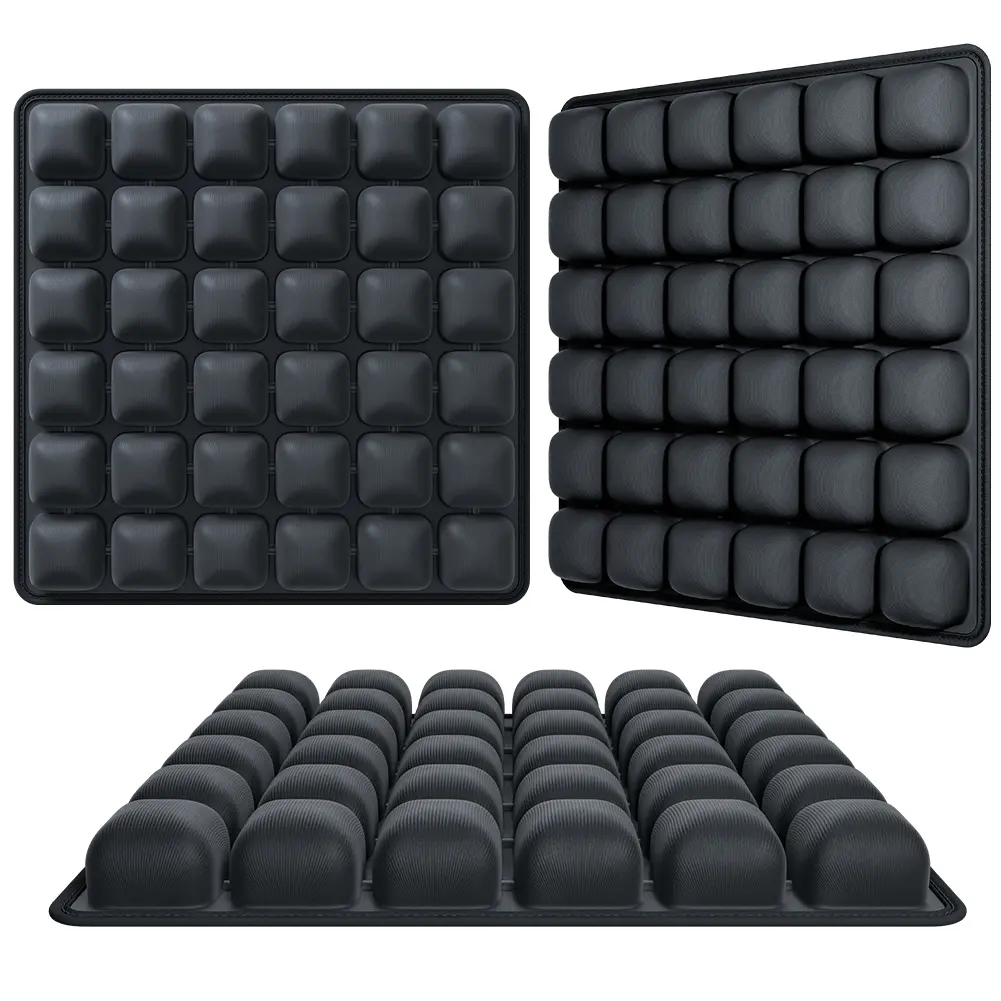 Inflatable Seat Cushion 3D Air Bags Travel Cushion Portable Air Cushion Inflatable Chair Pad W/ Storage Bag Anti Pressure Ulcer