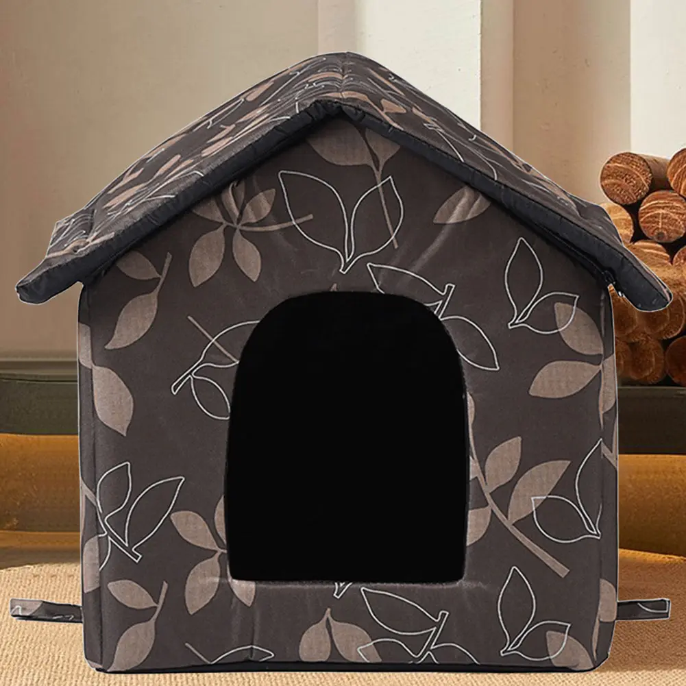 Waterproof Cat Bed Cave Warm Stray Cats Shelter Kitten Cave Hut for Indoor and Outdoor Use
