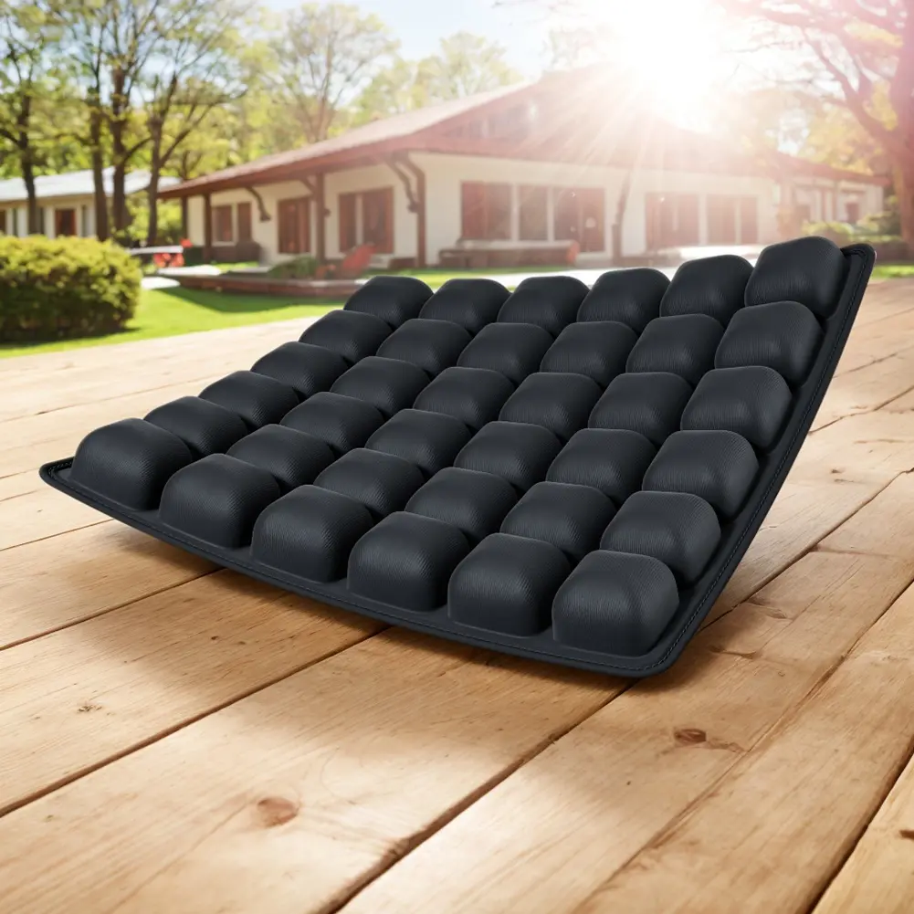 Inflatable Seat Cushion 3D Air Bags Travel Cushion Portable Air Cushion Inflatable Chair Pad W/ Storage Bag Anti Pressure Ulcer