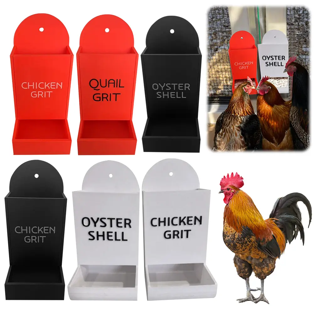 Automatic Chicken Feeder Grit Feeder Precision Nutrition Hanging Chicken Feeder No Waste Design Wide Mouth for Farm Poultry Use