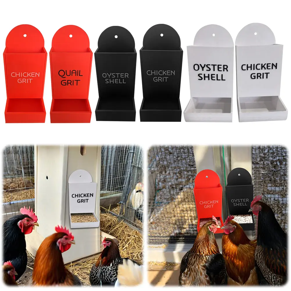 Automatic Chicken Feeder Grit Feeder Precision Nutrition Hanging Chicken Feeder No Waste Design Wide Mouth for Farm Poultry Use