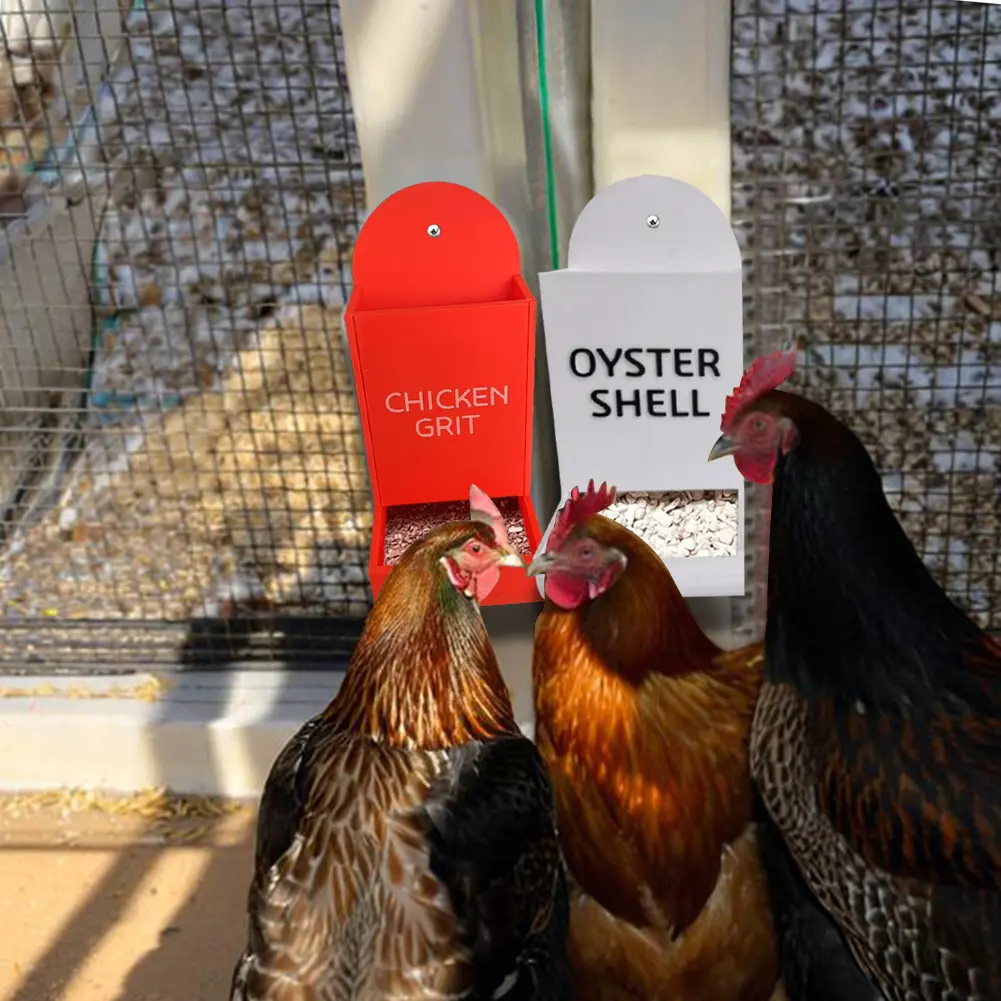 Automatic Chicken Feeder Grit Feeder Precision Nutrition Hanging Chicken Feeder No Waste Design Wide Mouth for Farm Poultry Use