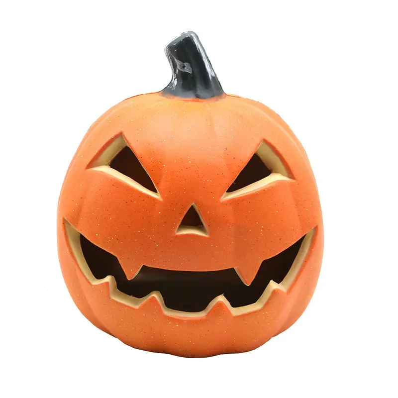 Halloween LED Pumpkin Lantern Glowing Pumpkin Decor Plastic Light Up Pumpkin Lighted Pumpkin Garden Patio Front Door Porch Decor