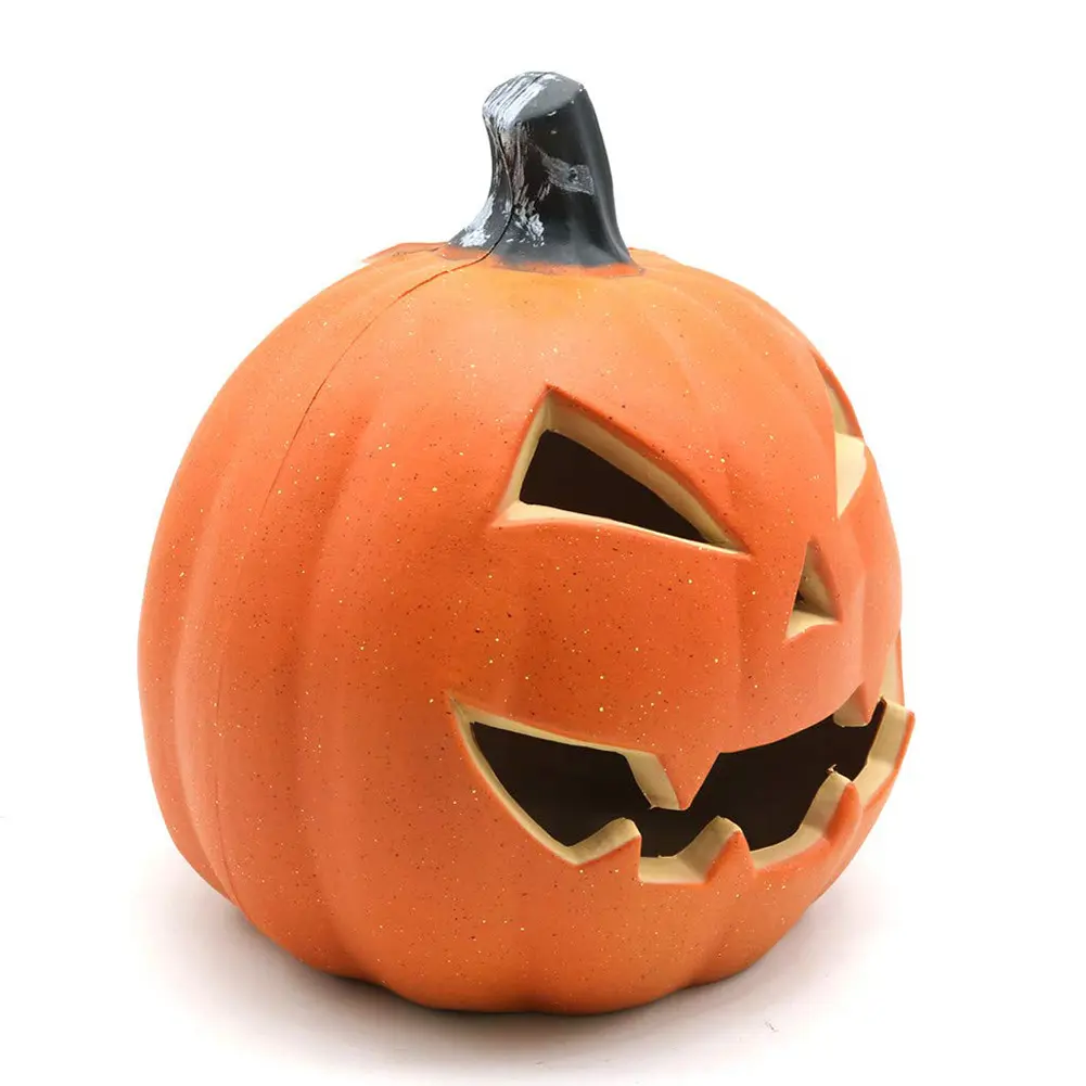 Halloween LED Pumpkin Lantern Glowing Pumpkin Decor Plastic Light Up Pumpkin Lighted Pumpkin Garden Patio Front Door Porch Decor