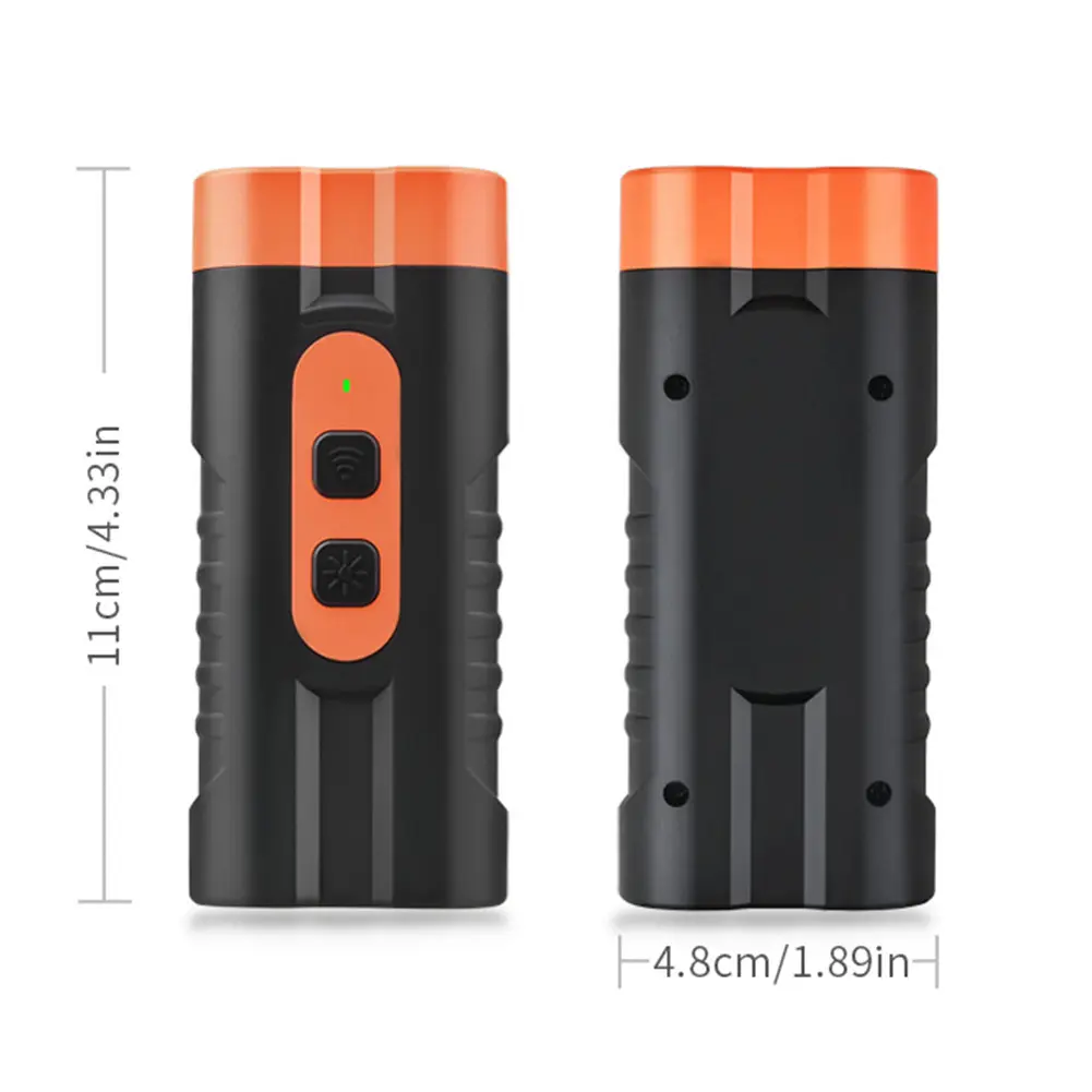 Ultrasonic Dog Repeller Rechargeable Dog Bark Deterrent Device with LED Flashlight Dog Training Device Dog Trainer Safe for Dogs