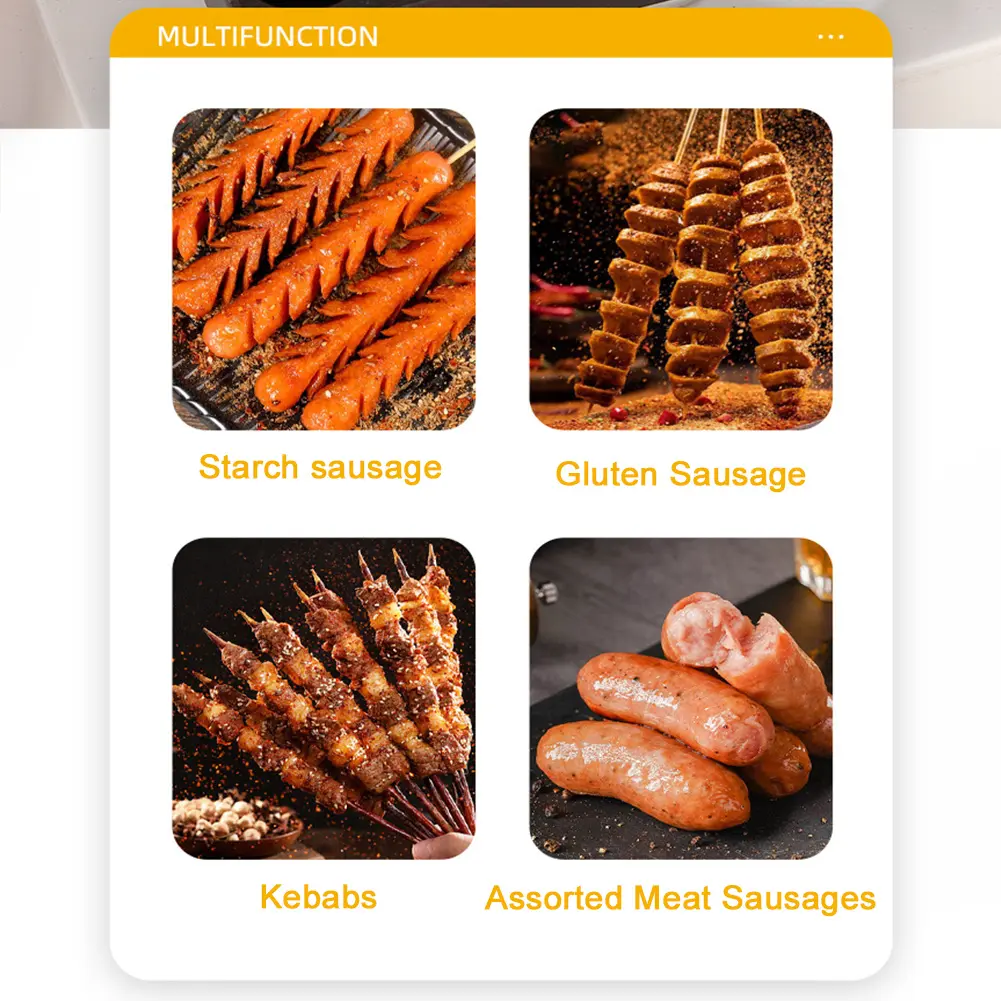 5 Grids DIY Corn Dog Maker Sausage Cooking Tool Pre-Seasoned Grilled Sausage Pot Sausage Fry Pan for Outdoor Kitchen Breakfast
