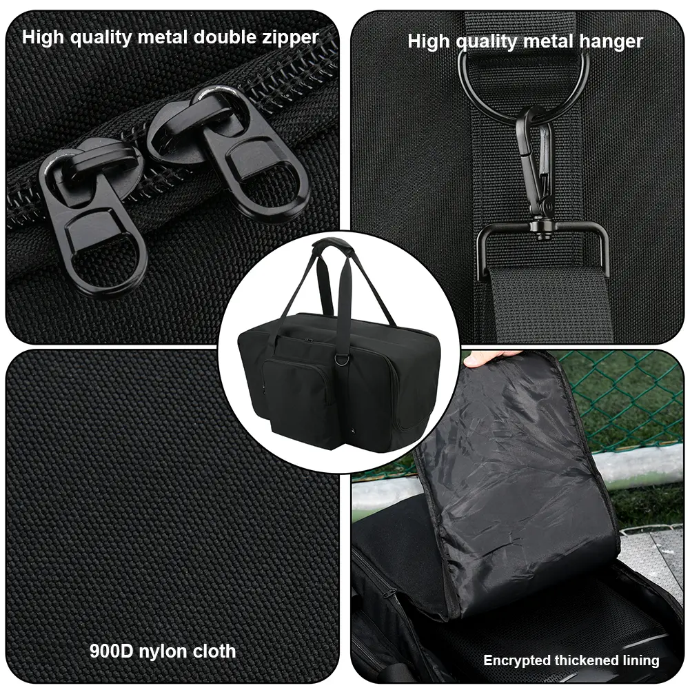 Protective Case with Shoulder Strap & Extra Pockets Speaker Tote Bag for JBL PartyBox Club 120 Portable Party Speaker
