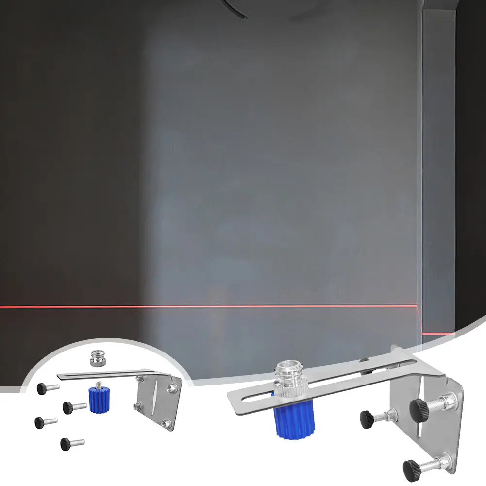 2PCS Level Wall Bracket Adjustable Wall Mount Stand Position Rack Thickened Stainless Steel Level Wall Mount Bracket for 6/15mm