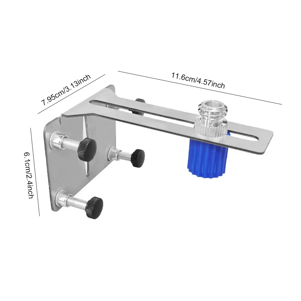 2PCS Level Wall Bracket Adjustable Wall Mount Stand Position Rack Thickened Stainless Steel Level Wall Mount Bracket for 6/15mm