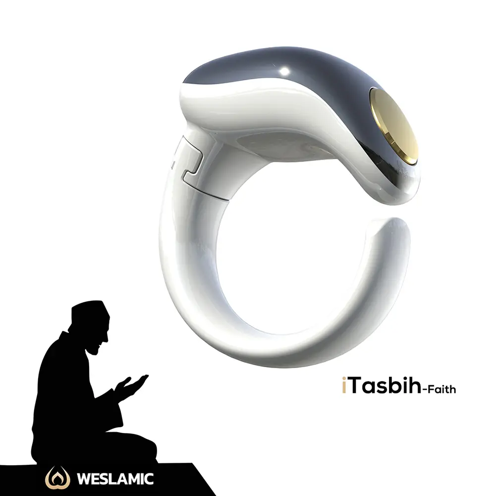 Muslim Gift Smart Electronic Counter 4 Digit Tasbeeh Tasbih Zikr Ring Tasbih Counter Interchangeable Rings 18mm/20mm/22mm