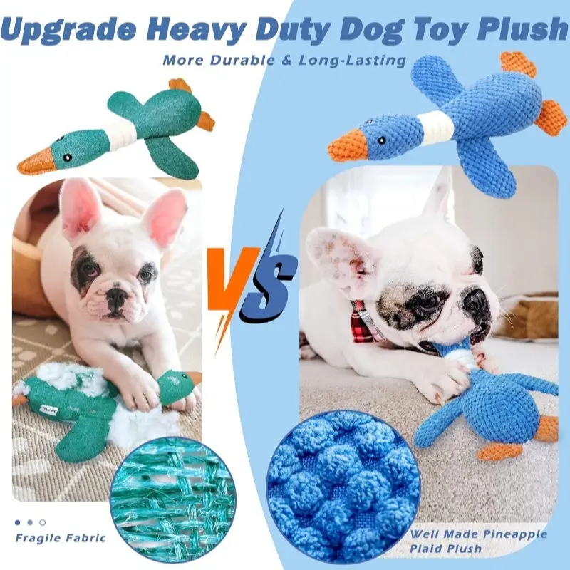 Indestructible Cat Dog Toys for Aggressive Chewers Cats Dogs,Chew Squeak Toy Cats Dogs Interactive Plush Doll Pet Products