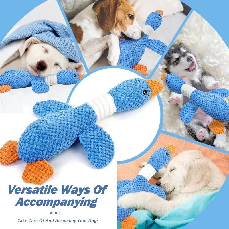 Indestructible Cat Dog Toys for Aggressive Chewers Cats Dogs,Chew Squeak Toy Cats Dogs Interactive Plush Doll Pet Products