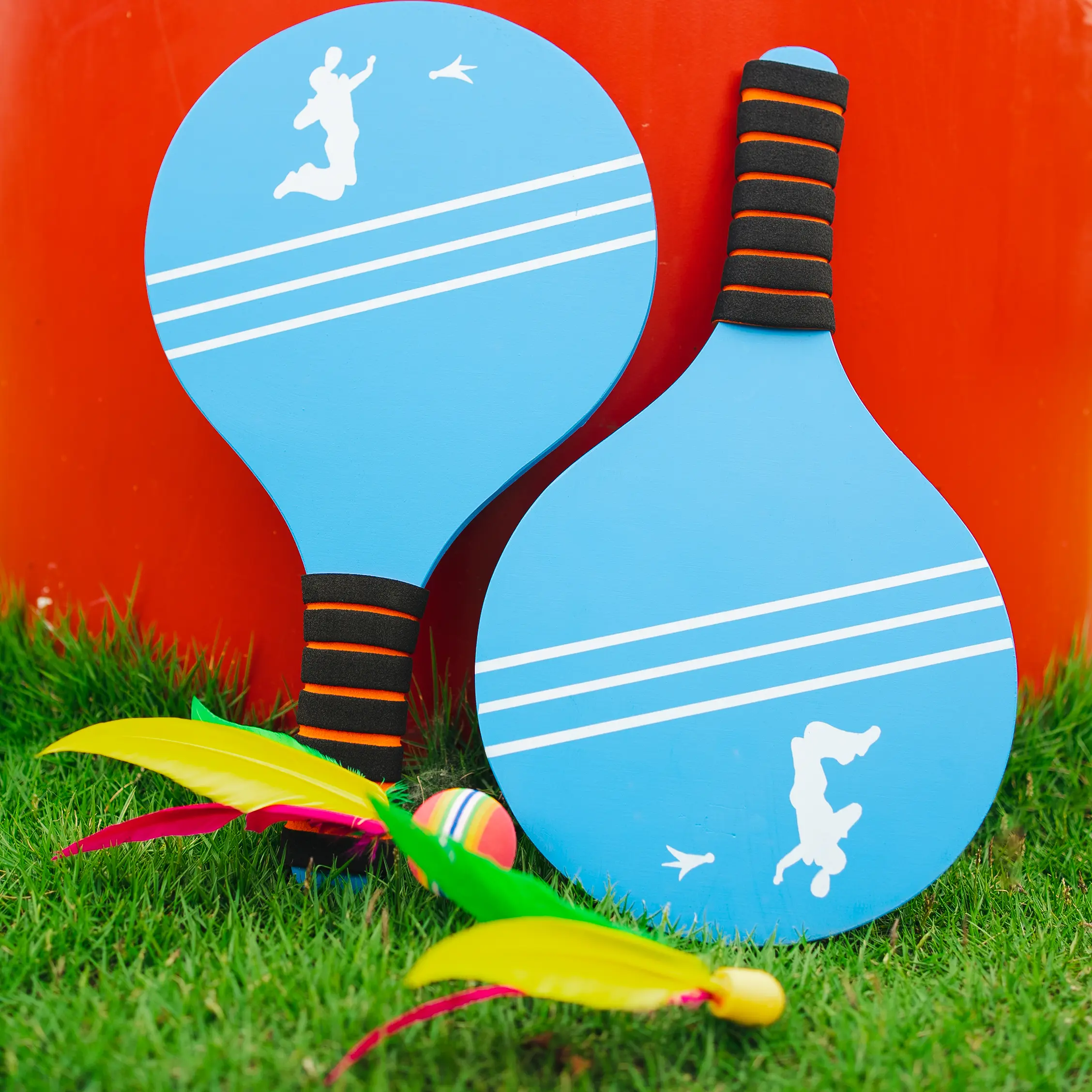 Badminton Set for Children, Teenagers, and Adults - Indoor and Outdoor Beach Courtyard Family Games Wooden Races Toy Gifts