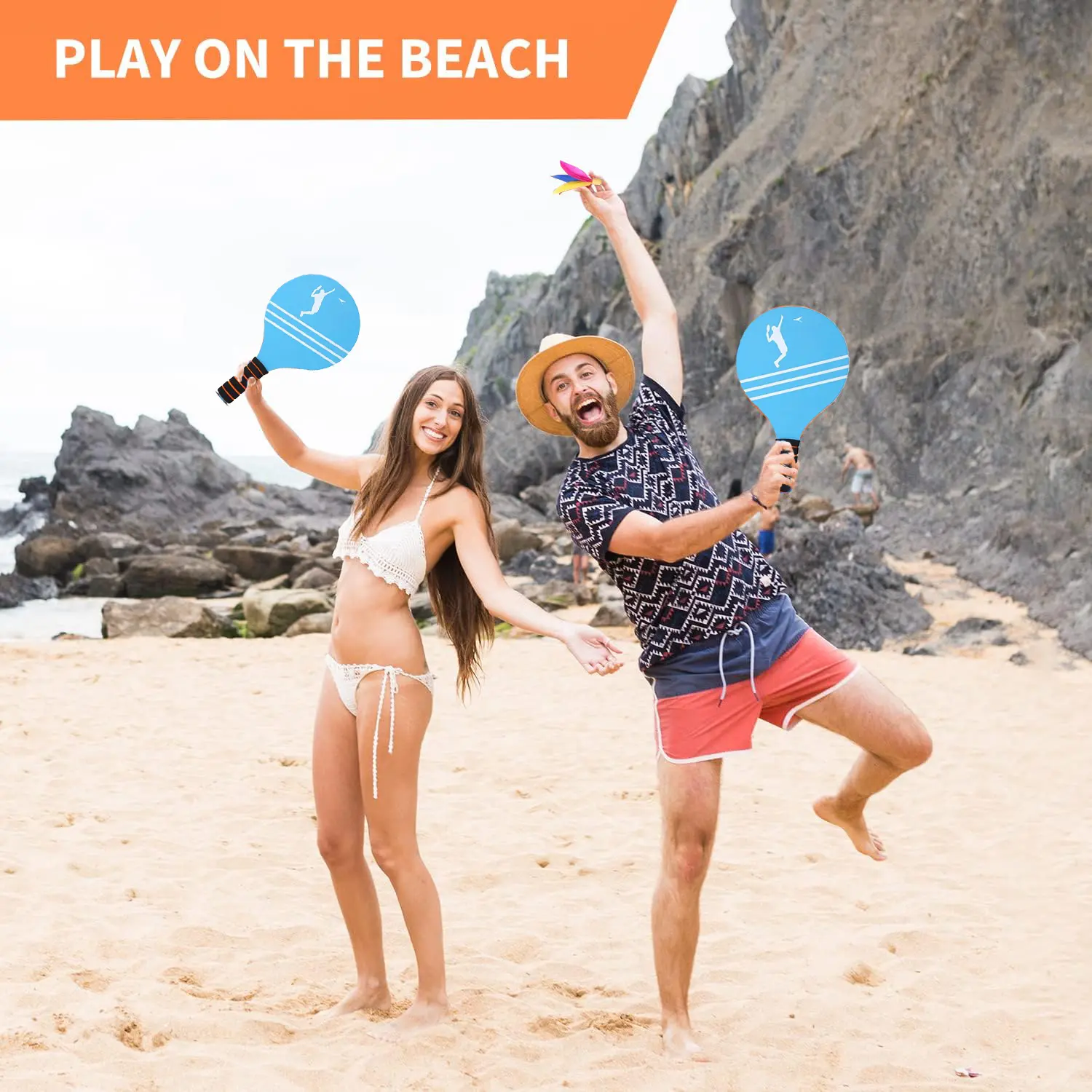 Badminton Set for Children, Teenagers, and Adults - Indoor and Outdoor Beach Courtyard Family Games Wooden Races Toy Gifts