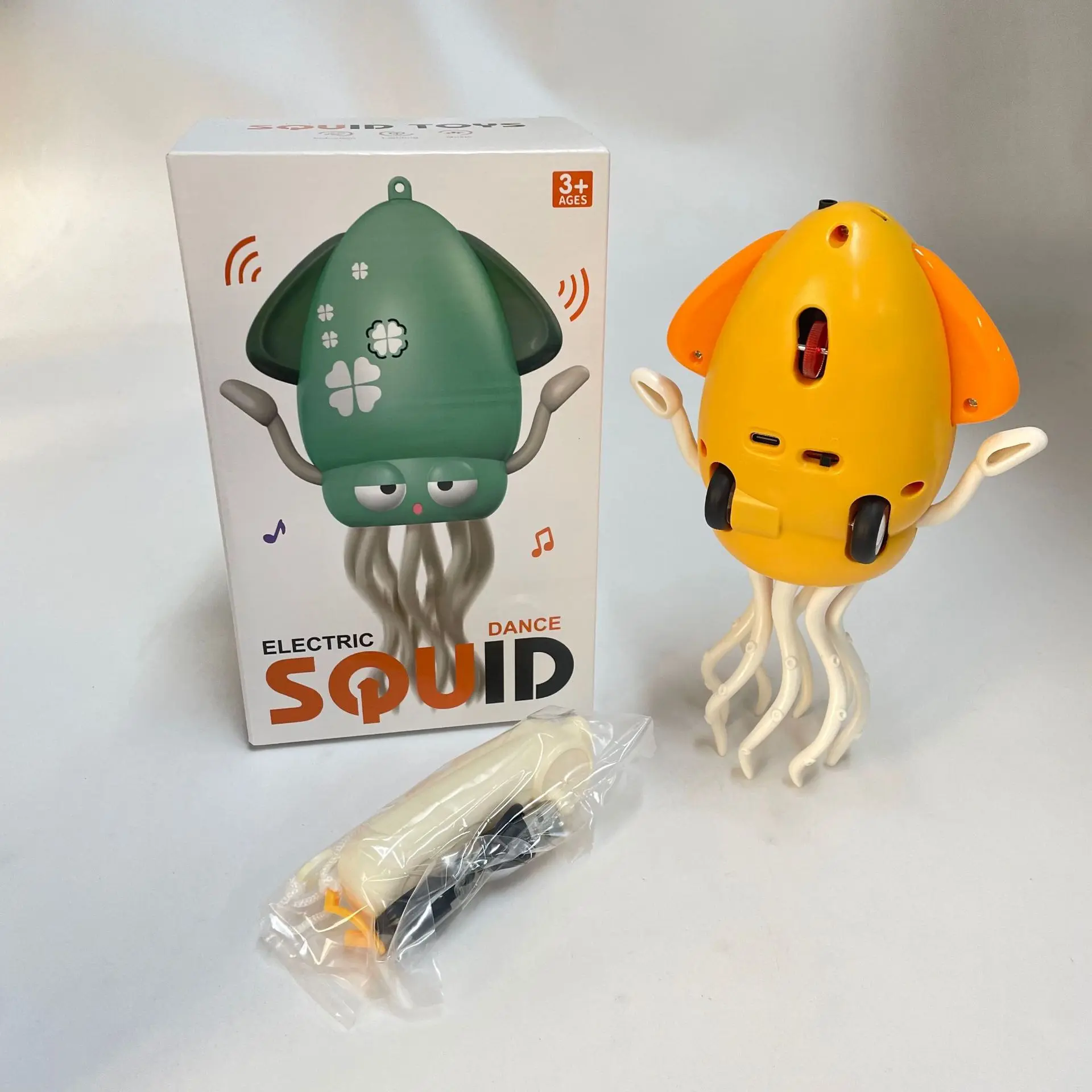 A magical and dancing octopus toy, an electric, glowing and educational animal toy for children