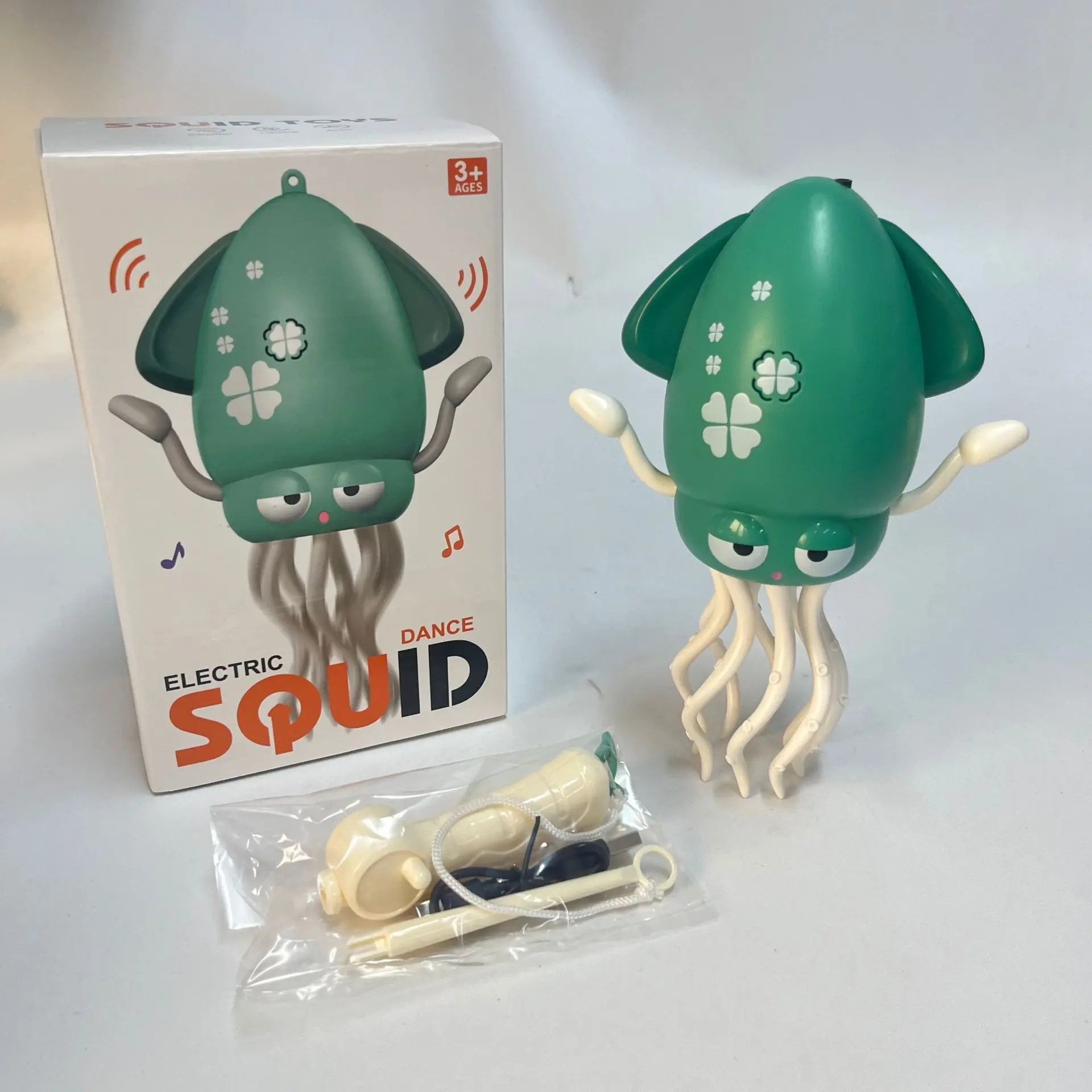 A magical and dancing octopus toy, an electric, glowing and educational animal toy for children