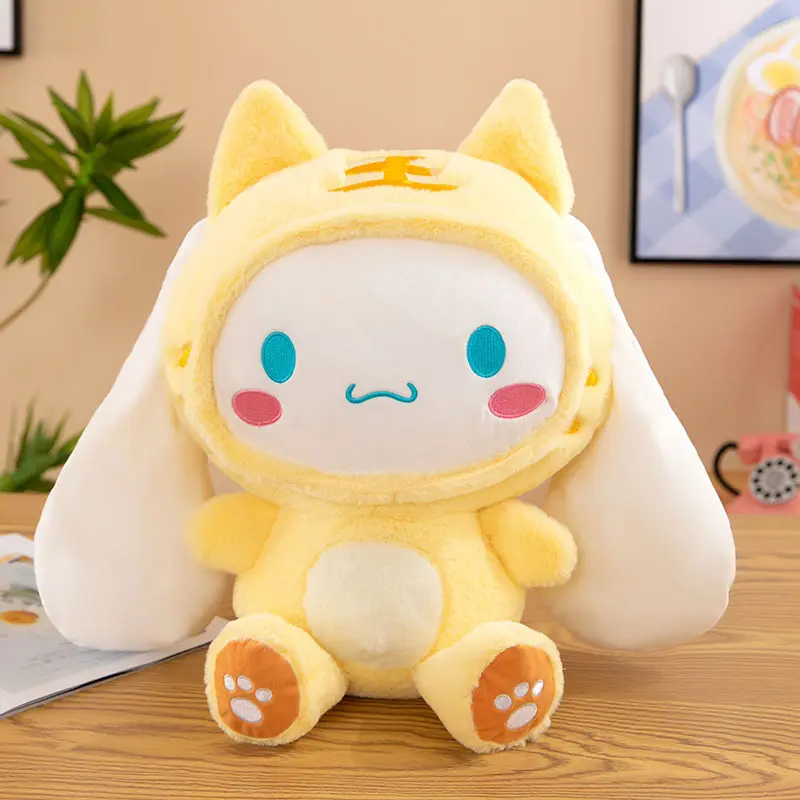 Sanrio Giant Japanese Cartoon Girlish Heart Cinnamoroll Cute Plushie Toy Soft Stuffed Dolls Toys For Children's Birthday Gift