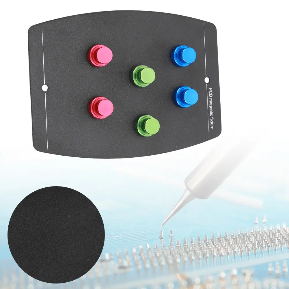 Universal PCB Board with 6 Magnetic Pins PCB Soldering Platform Multifunctional PCB Circuit Board Fixture for Electronic Repair