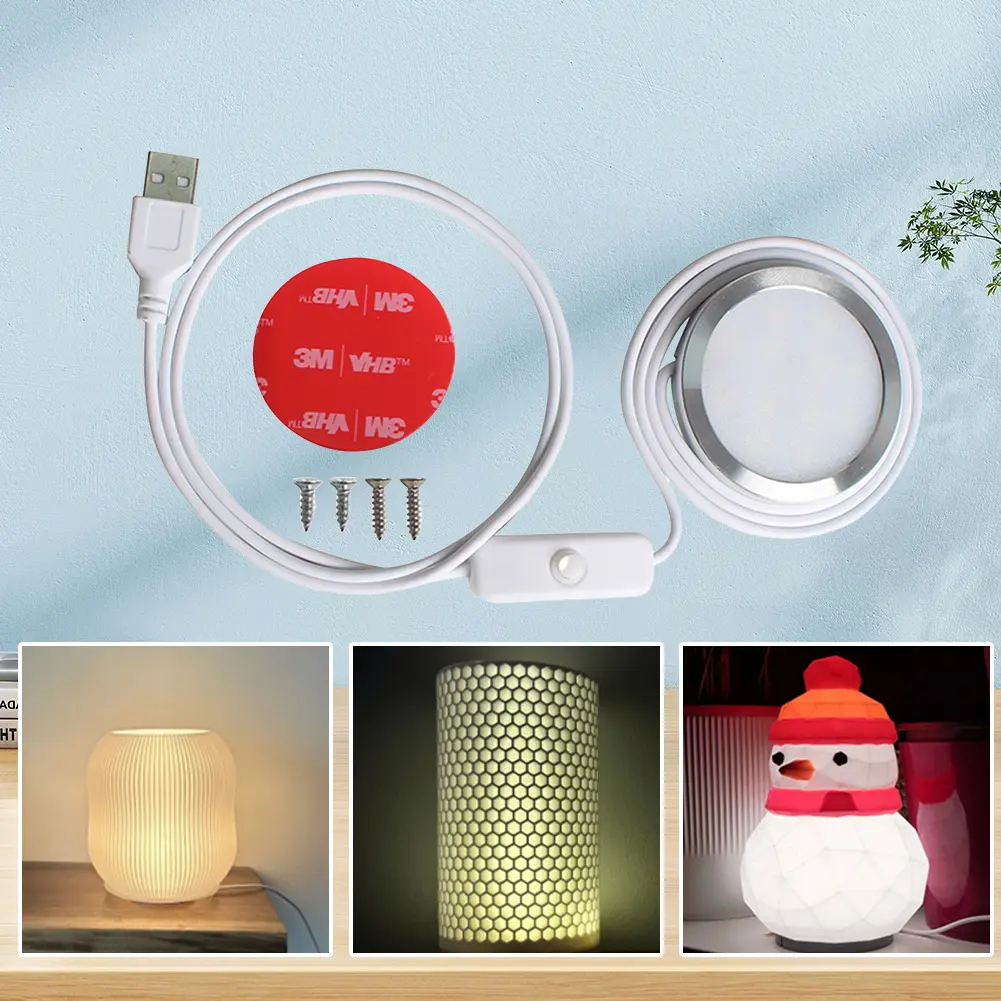 LED Lamp Kit LED Light Parts Diy Model with Switch 3D Printer LED Lighting Kit Crafting Nightlight Model No 3D Printing Parts