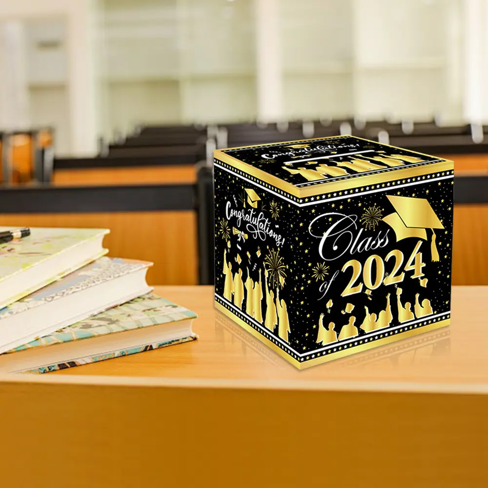 2024 Graduation Money Box Pull Cash Gift Box with Pull Out Card Money Clip Cash DIY Set Multifunctional for Graduation Favors