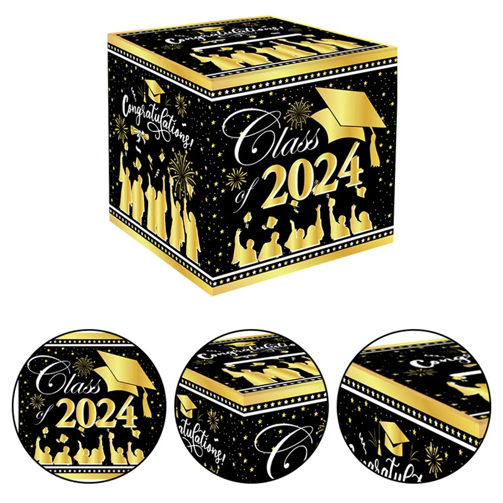 2024 Graduation Money Box Pull Cash Gift Box with Pull Out Card Money Clip Cash DIY Set Multifunctional for Graduation Favors