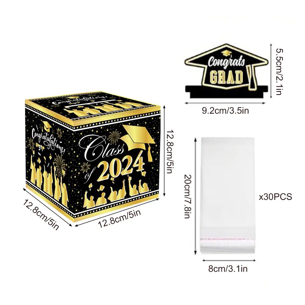 2024 Graduation Money Box Pull Cash Gift Box with Pull Out Card Money Clip Cash DIY Set Multifunctional for Graduation Favors