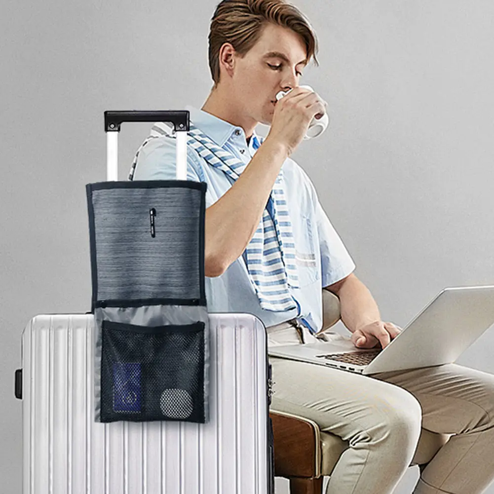 Luggage Travel Cup Holder Free Hand Suitcase Cup Holder Travel Luggage Drink Bottle Bag for Roll on Suitcase Handles