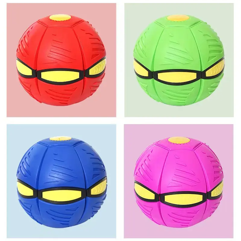 Outdoor sports flying ball toys two transformation forms flying saucer ball bouncing ball educational fitness pet interaction 3+