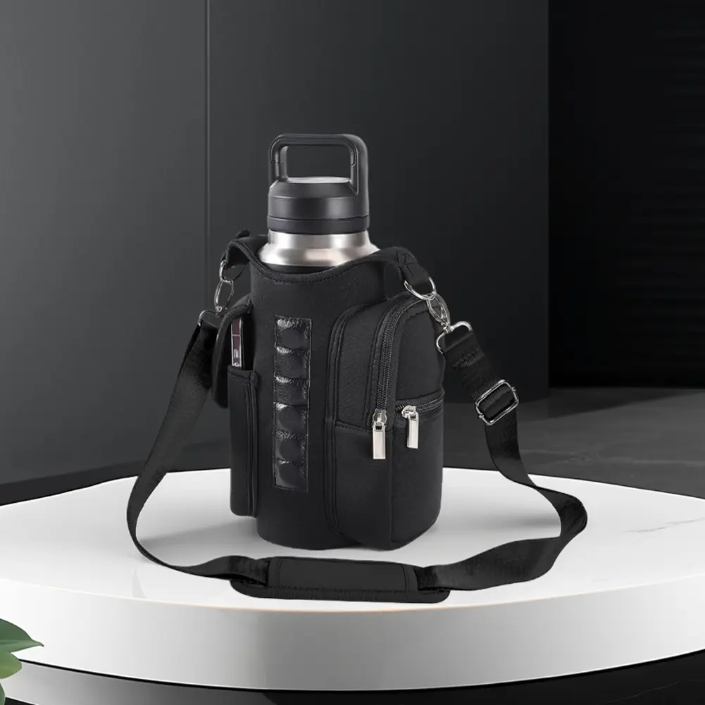 Magnetic Gym Bag Sling Bag Crossbody Water Bottle Pouch Water Bottle Carrier Bag for Men Women Fitness Travel Sports