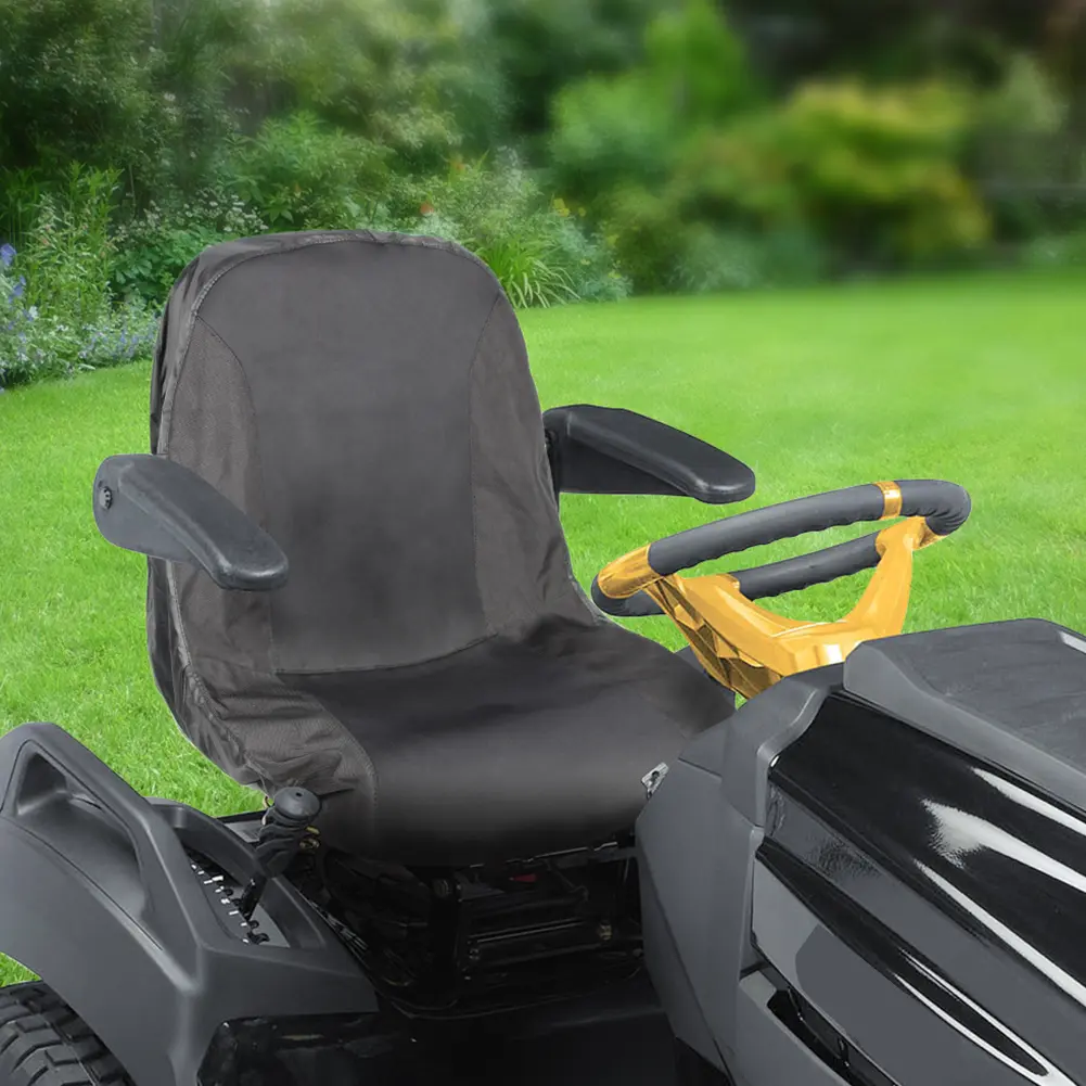 Riding Lawn Mower Seat Cover Waterproof Riding Lawn Mower Cushion 600D Polyester Oxford Tractor Seat Cover Weatherproof